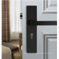 American bedroom door handle lock modern simple solid wood door lock quiet indoor lock